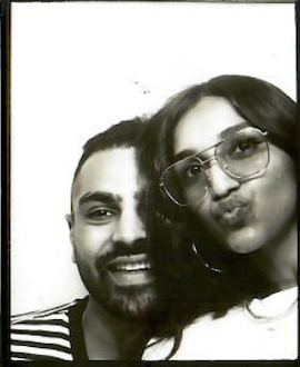 Happy couple smiling